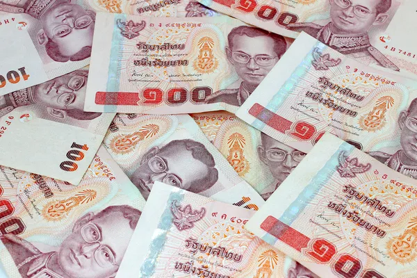 Thajské peníze — Stock fotografie