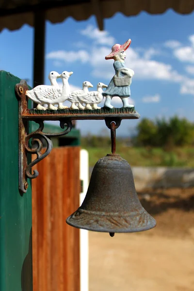 Metal door bell — Stock Photo, Image