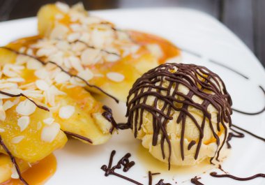 banaan crêpe karamel 
