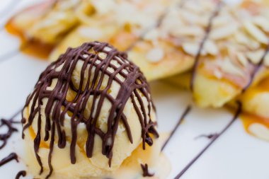 banaan crêpe karamel 