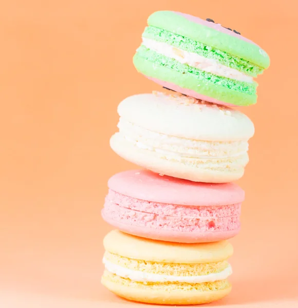 Macaron francia péksütemények — Stock Fotó