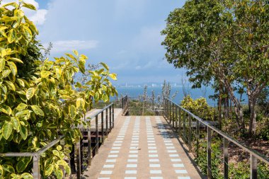 Koh Larn Manzara Noktası Rüzgar Türbini Chonburi Eyaleti, Tayland