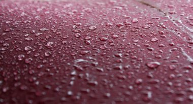 Yağmur damlaları makro