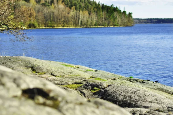 Idyllisch Vakantielandschap Voor Toeristen Aan Zee Zonnig Vredig Uitzicht Het — Stockfoto