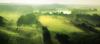 güneşin doğuşunu üzerinde güzel manzara