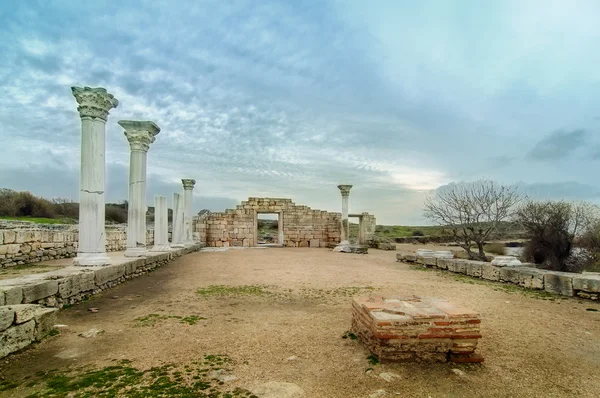 Las ruinas de la colonia griega Khersones, Sebastopol — Foto de Stock