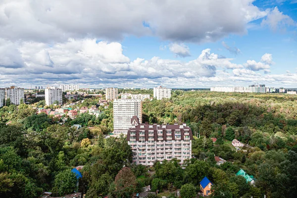 Kiev Ucraina Vicolo Paesaggistico Kiev Vista Aerea Drone — Foto Stock