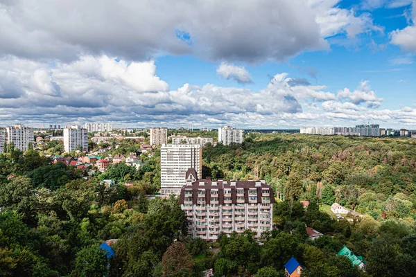 Kiev Ucraina Vicolo Paesaggistico Kiev Vista Aerea Drone — Foto Stock
