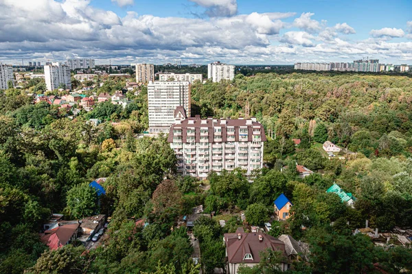 Kiev Ucrania Callejón Del Paisaje Ciudad Kiev Vista Aérea Del —  Fotos de Stock