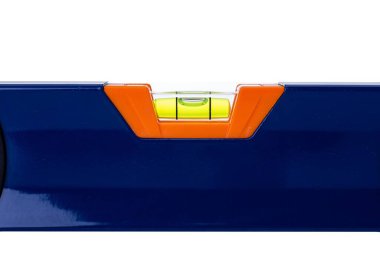 Yapımda beyaz izole arka planda mavi bina seviyesi kullanılır.