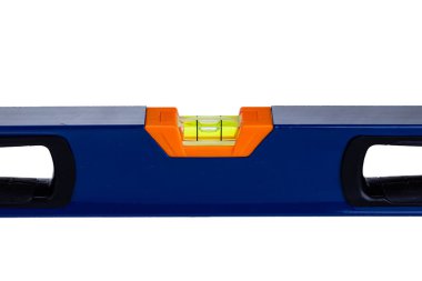 Yapımda beyaz izole arka planda mavi bina seviyesi kullanılır.