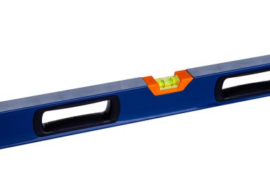 Yapımda beyaz izole arka planda mavi bina seviyesi kullanılır.