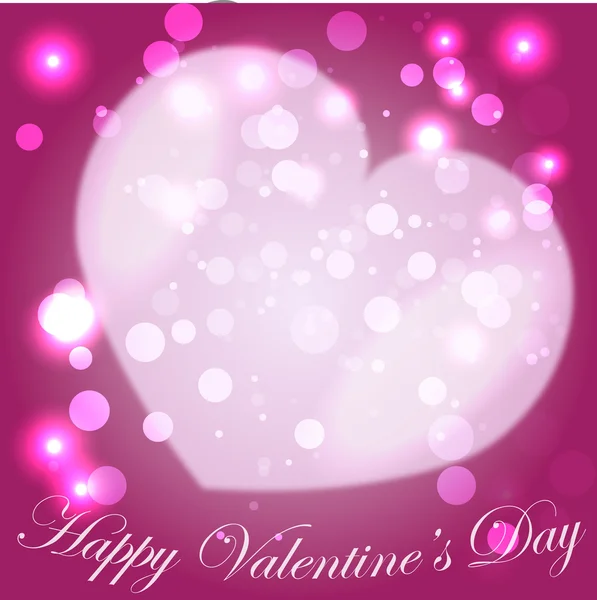 Valentine's Day Greeting Card with Composite Heart — Stock Photo, Image
