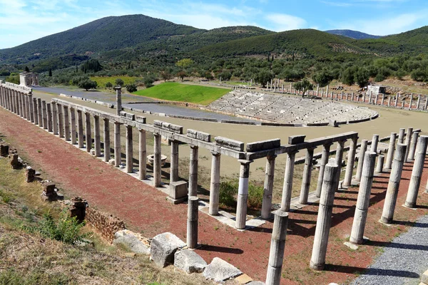 Ruines dans la ville antique de Messine — Photo