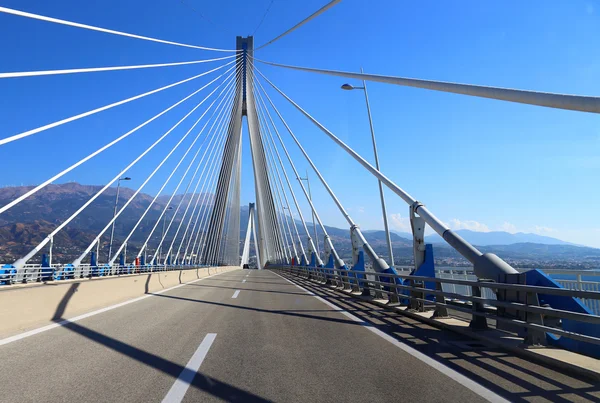 asma köprü geçiş rio-antirio yakınlarında, patra, Yunanistan