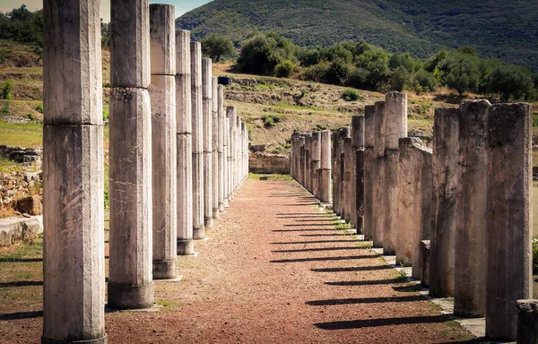 Ruinerna i gamla staden messina, Peloponnesus, Grekland — Stockfoto