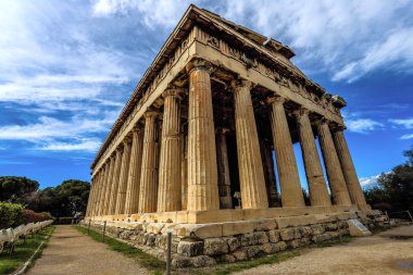 Tapınak hephaestus antik agora, Atina, Yunanistan