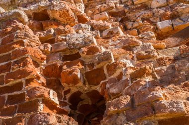 eski tuğla duvar parçası