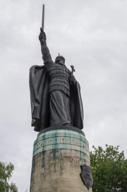 Ilya Muromets Monument in Murom clipart