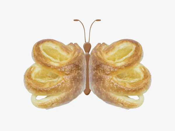 Ананасовый пирог изолирован на белом фоне — стоковое фото