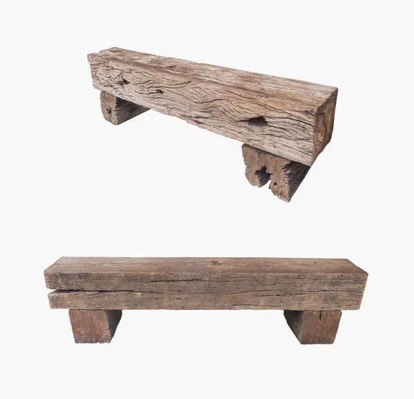 Railroad ties bench — Stock Photo, Image