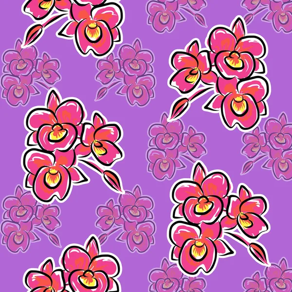 Illustration motif de fleur d'orchidée — Photo