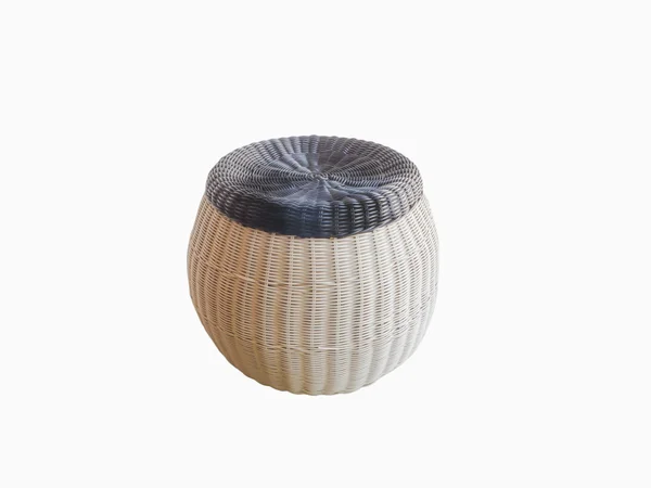 Modern beautiful rattan stool — Stock Photo, Image