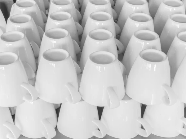 Tazas blancas de café — Foto de Stock