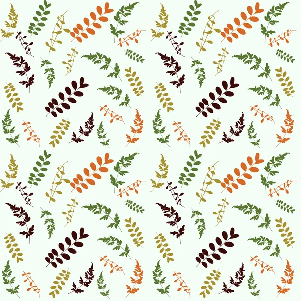 Green leaf seamless pattern — Stock Vector