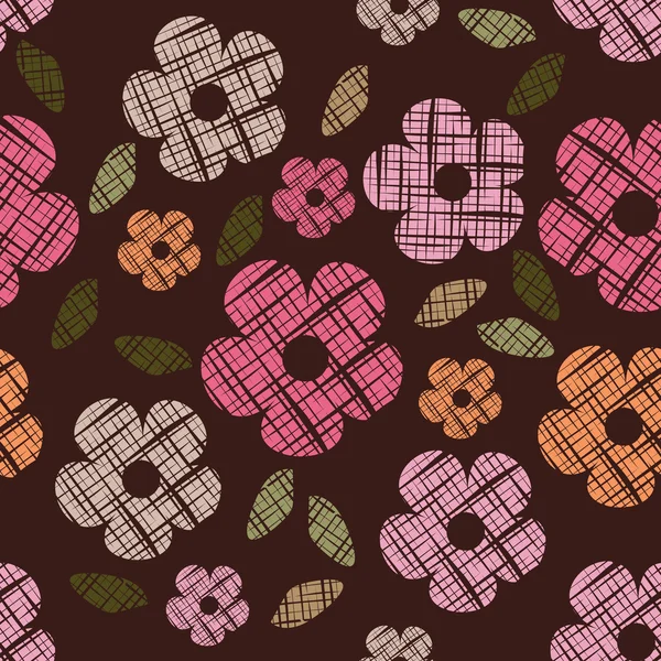 Wallpaper seamless vintage  flower pattern — Stock Vector