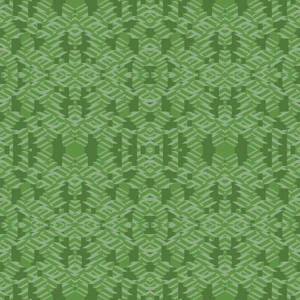Цифровий Безшовний Візерунок Абстрактними Формами Зелених Кольорах Геометричному Стилі — стокове фото