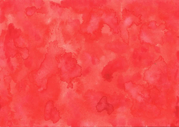 Pintura Aquarela Molhada Cores Vermelhas Sobre Papel Fundo Textura — Fotografia de Stock
