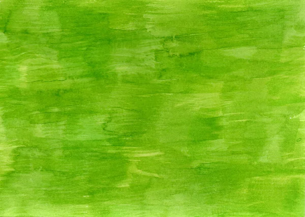 Acuarela Húmeda Pintura Colores Verdes Sobre Papel Fondo Textura —  Fotos de Stock