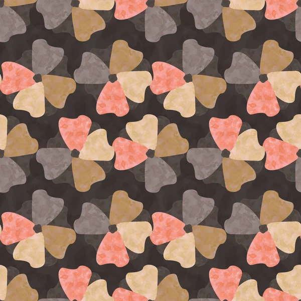 Abstract Flowers Seamless Pattern Paint Texture Autumn Colors — 스톡 사진