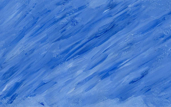 Pinceladas Aleatórias Tinta Guache Cores Azuis Fundo Textura — Fotografia de Stock