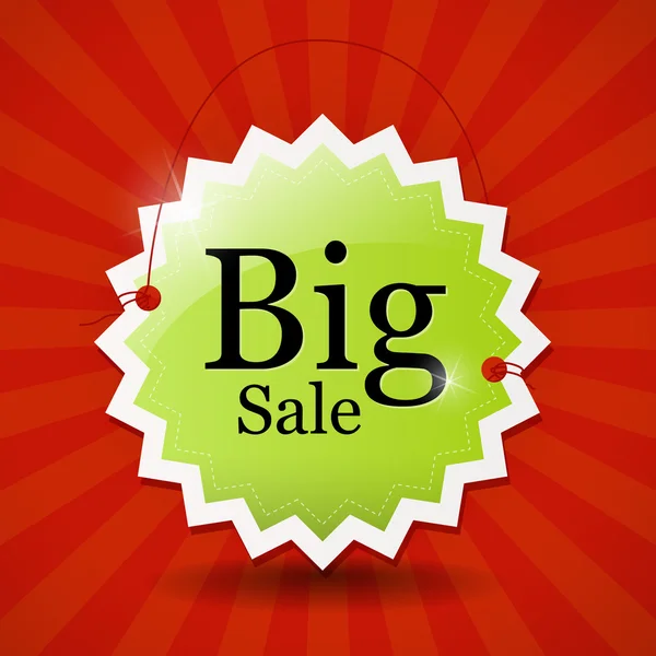 Big Sale Icône, Étiquette, Tag — Image vectorielle