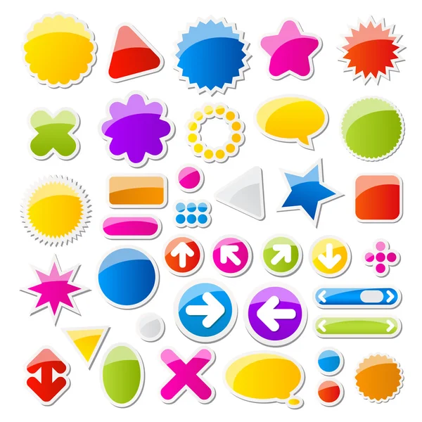 Kleurrijke web iconen — Stockvector