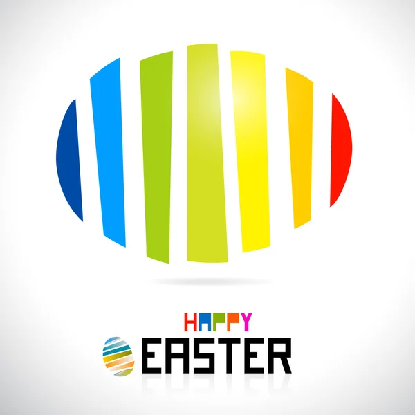 Abstract Colorful Easter Egg — Stock Vector