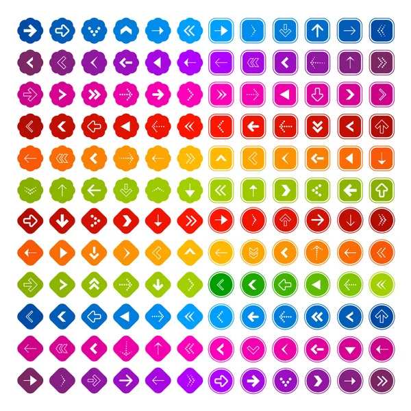 Kleurrijke vector pijlen set — Stockvector