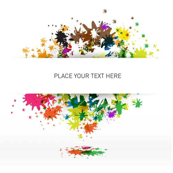 Vector abstract colorful splashes background — Stock Vector