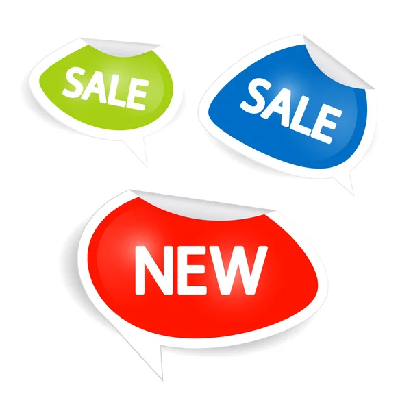 Sale Stickers, Tags, Labels — Stock Vector