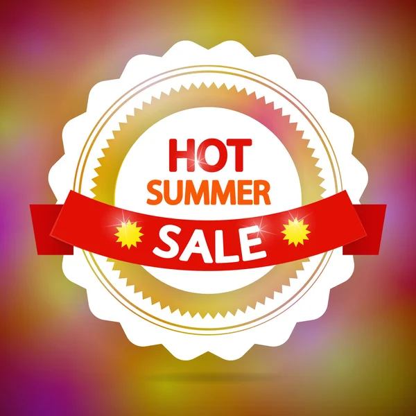 Verão quente fundo venda — Vetor de Stock