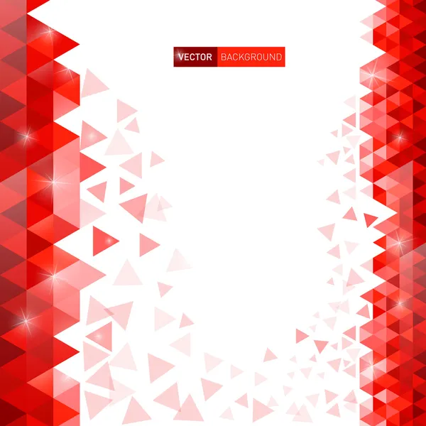 Vector fondo triángulo rojo — Vector de stock