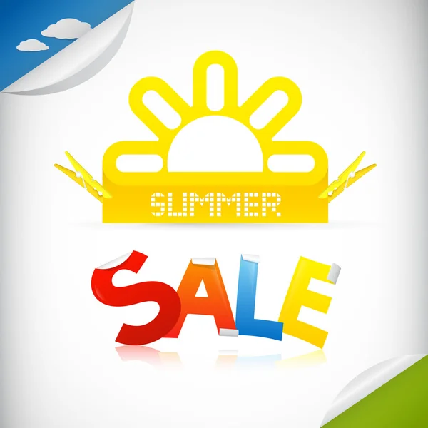 Tema Summer Sale — Vector de stock