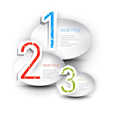 Kağıt ilerleme adımlar öğretici için vektör