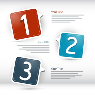 Kağıt ilerleme adımlar öğretici, infographics için