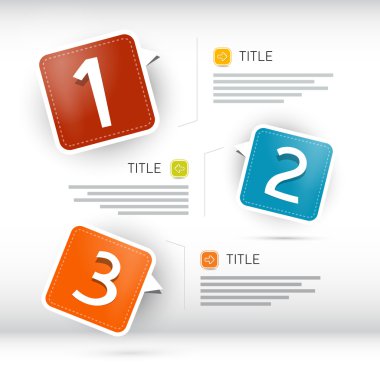Kağıt ilerleme adımlar öğretici, infographics için