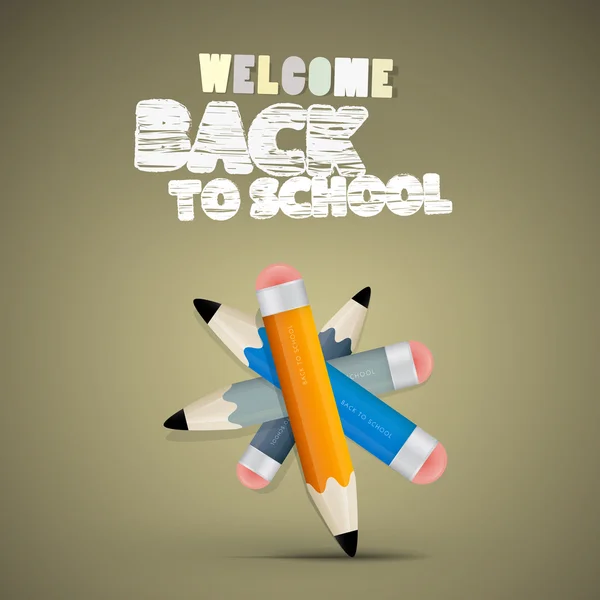 Vector Back to school theme — Stock Vector