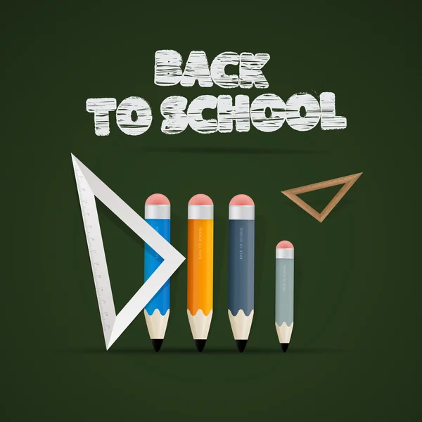 Vector Back to school theme — Stock Vector