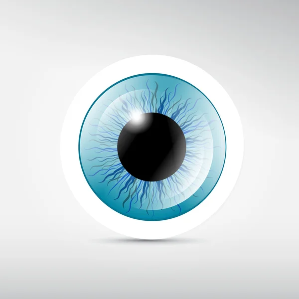 Abstrakter Vektor blaues Auge — Stockvektor